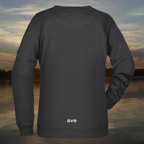 bluza – damska – Nel – bawełna – organiczna – poliester – premium – bez – kaptura – czarna - black – logo – XS - 3XL - crewneck
