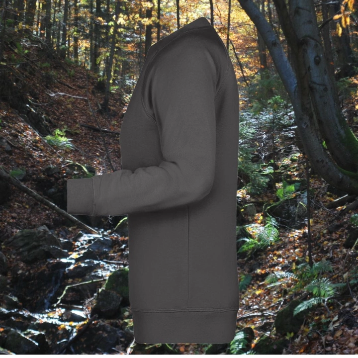 bluza – damska – Nel – bawełna – organiczna – poliester – premium – bez – kaptura – ciemnoszara - graphite – XS – 3XL - crewneck