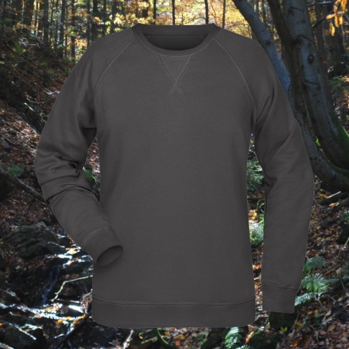 bluza – damska – Nel – bawełna – organiczna – poliester – premium – bez – kaptura – ciemnoszara - graphite – XS – 3XL - crewneck