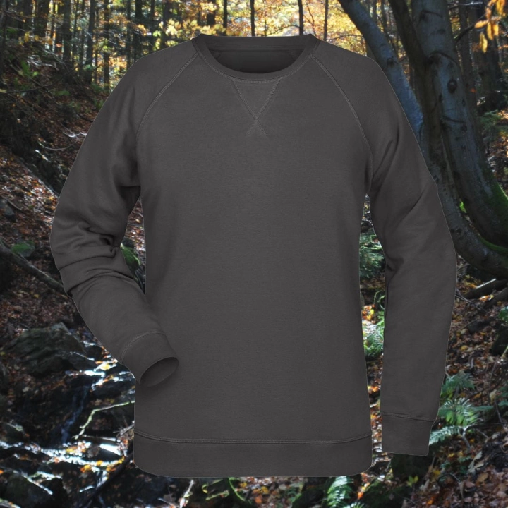 bluza – damska – Nel – bawełna – organiczna – poliester – premium – bez – kaptura – ciemnoszara - graphite – XS – 3XL - crewneck
