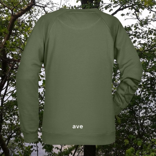 bluza – damska – Nel – bawełna – organiczna – poliester – premium – bez – kaptura – zielona - oliwkowa - olive – logo – XS - 3XL - crewneck