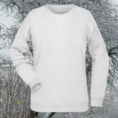 bluza – damska – Nel – bawełna – organiczna – poliester – premium – bez – kaptura – biała - white – XS – 3XL - crewneck