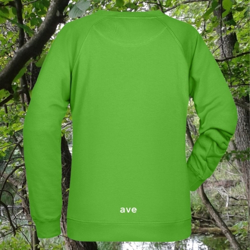 bluza – damska – Nel – bawełna – organiczna – poliester – premium – bez – kaptura – zielona - limonkowa - lime - green – XS – 3XL - crewneck - sweatshirt - logo