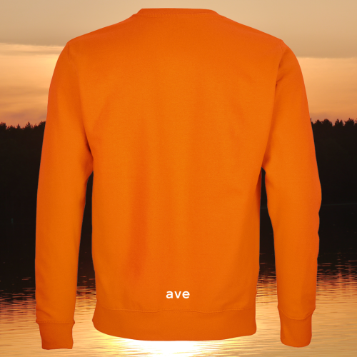 bluza - Sol - unisex - bawełna - organiczna - poliester - z - recyklingu - premium - XS - 3XL- bez - kaptura - pomarańczowa - orange - logo