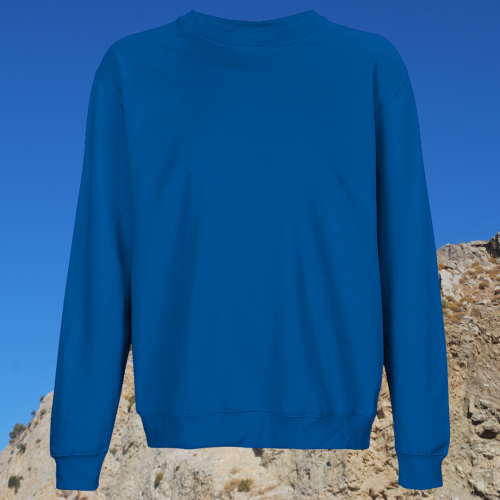 bluza - Sol - unisex - bawełna - organiczna - poliester - z - recyklingu - premium - XS - 5XL - bez - kaptura - niebieska - royal - blue