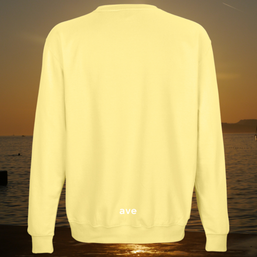 bluza - Sol - unisex - bawełna - organiczna - poliester - z - recyklingu - premium - XS - 3XL - bez - kaptura - jasnożółta - light - yellow - logo