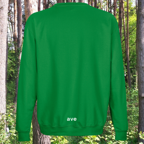 bluza - Sol - unisex - bawełna - organiczna - premium - XS - 3XL - bez - kaptura - zielona - kelly - green - logo