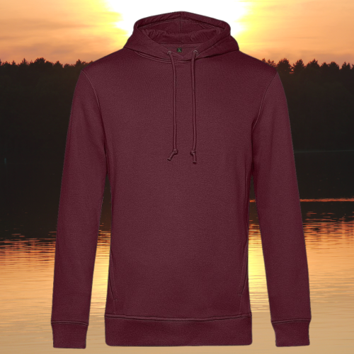 wymiary – burgundowa - burgundy – bluza – Ave – unisex – organic – premium – z – kapturem – XS - 3XL