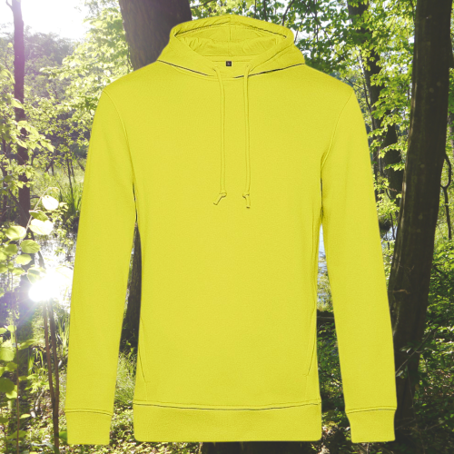 bluza – Ave – unisex – bawełna – organiczna – poliester – z – recyklingu – premium – z – kapturem – limonkowa - lime - XS - 3XL