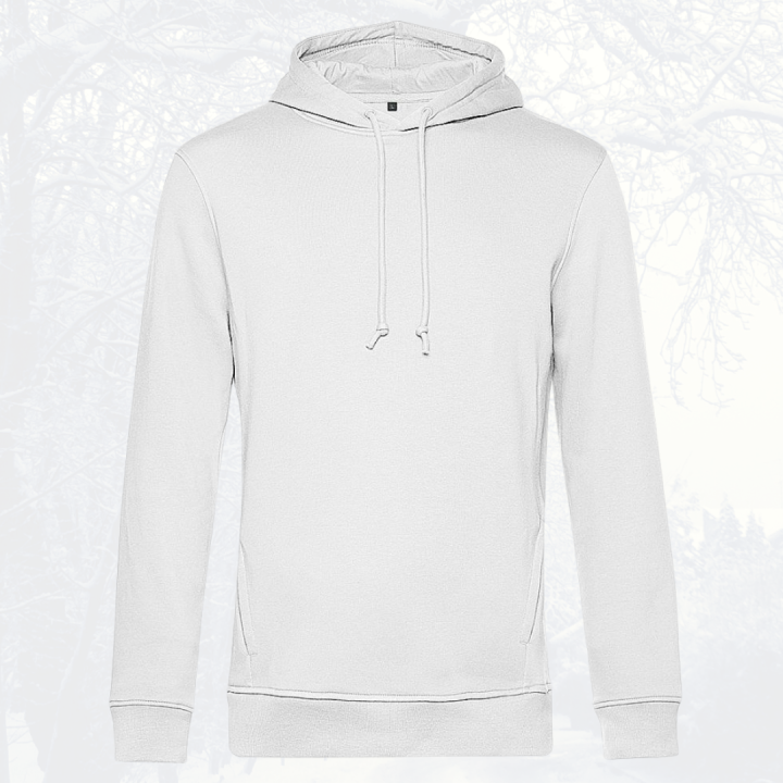 bluza – Ave – unisex – bawełna – organiczna – poliester – z – recyklingu – premium – z – kapturem – biała - white - XS - 3XL