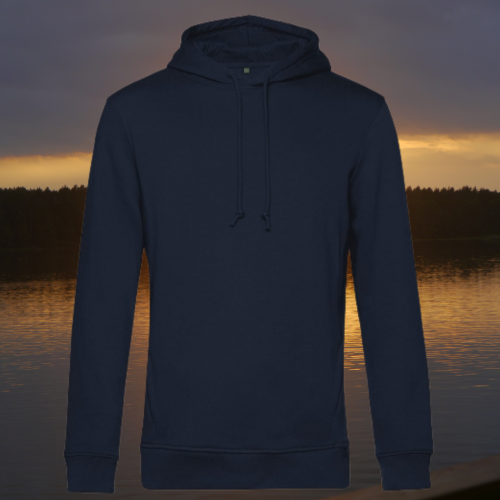 bluza – Ave – unisex – bawełna – organiczna – poliester – z – recyklingu – premium – z – kapturem – granatowa - navy - XS - 3XL