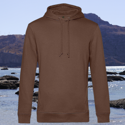 bluza – Ave – unisex – bawełna – organiczna – poliester – z – recyklingu – premium – z – kapturem – brązowa - mocha - XS - 3XL