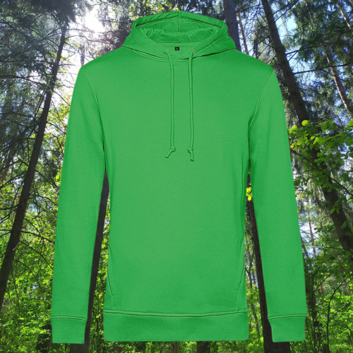 bluza – Ave – unisex – bawełna – organiczna – poliester – z – recyklingu – premium – z – kapturem – zielona - apple - green - XS - 3XL