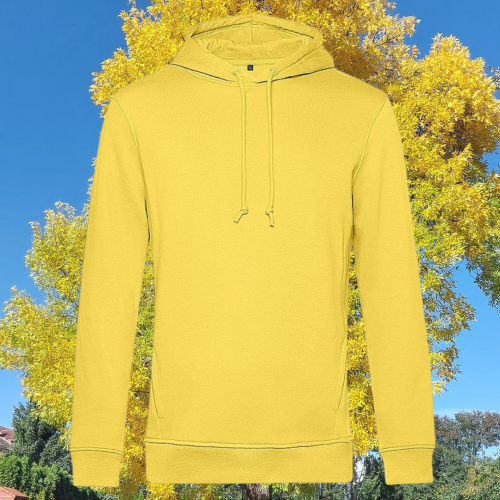bluza – Ave – unisex – bawełna – organiczna – poliester – z – recyklingu – premium – z – kapturem – żółty - yellow - fizz - XS - 3XL
