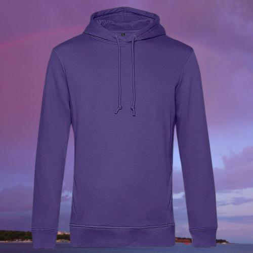 bluza – Ave – unisex – bawełna – organiczna – poliester – z – recyklingu – premium – z – kapturem – fioletowa - radiant - purple - XS - 3XL