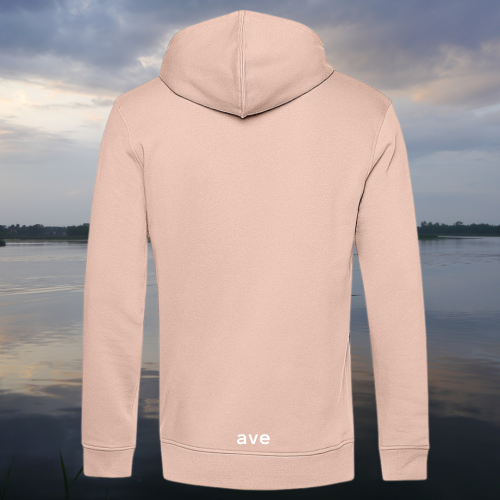 bluza – Ave – unisex – bawełna – organiczna – poliester – z – recyklingu – premium – z – kapturem – różowa - soft - rose - XS - 3XL - logo