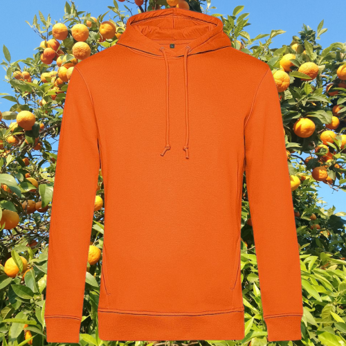 bluza – Ave – unisex – bawełna – organiczna – poliester – z – recyklingu – premium – z – kapturem – pomarańczowa - orange - XS - 3XL