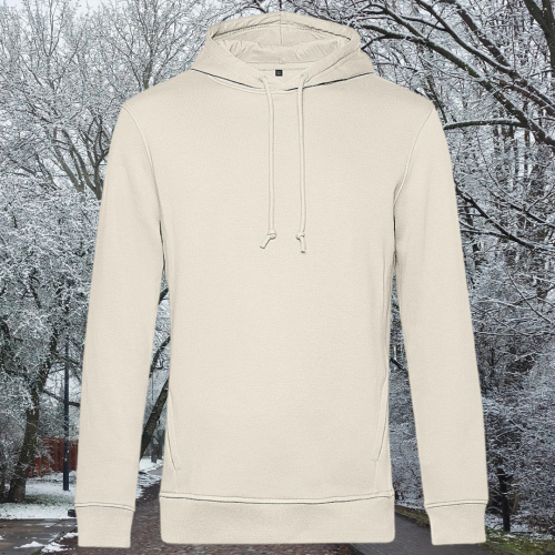 bluza – Ave – unisex – bawełna – organiczna – poliester – z – recyklingu – premium – z – kapturem – złamana - biel - biała - XS - 3XL