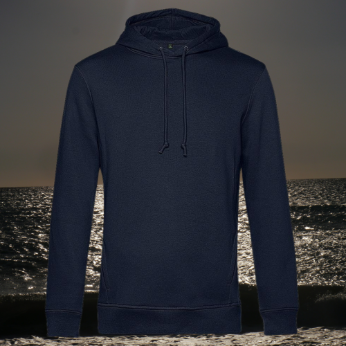 bluza – Ave – unisex – bawełna – organiczna – poliester – z – recyklingu – premium – z – kapturem – granatowa - navy - blue - XS - 3XL