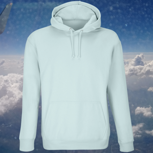 bluza - Angel - unisex - bawełna - organiczna - poliester - z - recyklingu - premium - z - kapturem - jasnoniebieska - arctic - blue - XXS - 3XL