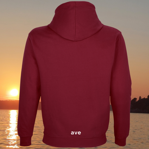 bluza - Angel - unisex - bawełna - organiczna - poliester - z - recyklingu - premium - z - kapturem - burgundowa - burgundy - XXS - 3XL - logo