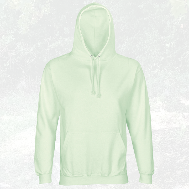 bluza - Angel - unisex - bawełna - organiczna - poliester - z - recyklingu - premium - kapturem - jasnozielona - kremowa - creamy - green - XXS - 3XL