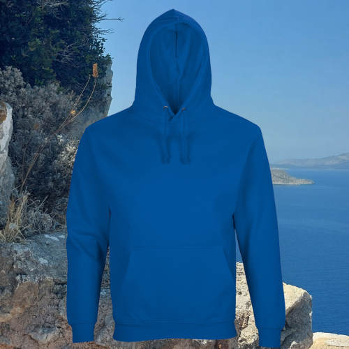 bluza - Angel - unisex - bawełna - organiczna - poliester - z - recyklingu - premium - z - kapturem - ciemnoniebieska - royal - blue - XXS - 5XL