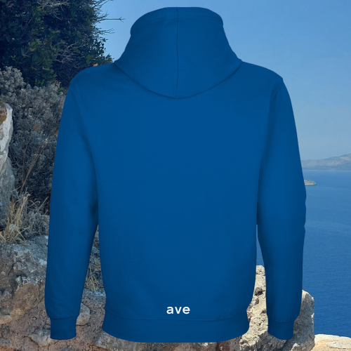 bluza - Angel - unisex - bawełna - organiczna - poliester - z - recyklingu - premium - z - kapturem - ciemnoniebieska - royal - blue - XXS - 5XL - logo