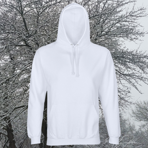 Bluza – Angel – unisex – bawełna – organiczna – poliester – z – recyklingu – premium – z – kapturem – biała – white - XXS - 5XL