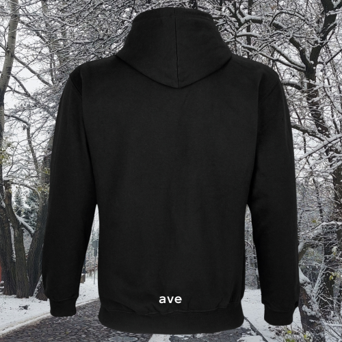 bluza - Angel - unisex - bawełna - organiczna - poliester - z - recyklingu - premium - z - kapturem - czarna - black - XXS - 5XL - logo