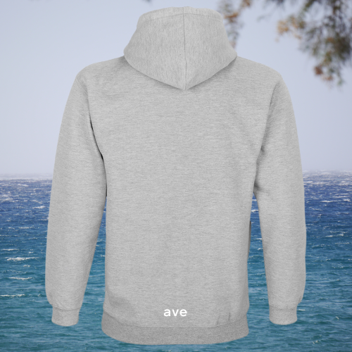 bluza - Angel - unisex - bawełna - organiczna - poliester - z - recyklingu - premium - z - kapturem - jasnoszara - melanżowa - grey - melange - XXS - 5XL - logo
