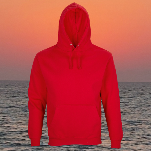 bluza - Angel - unisex - bawełna - organiczna - poliester - z - recyklingu - premium - z - kapturem - czerwona - bright - red - XXS - 3XL