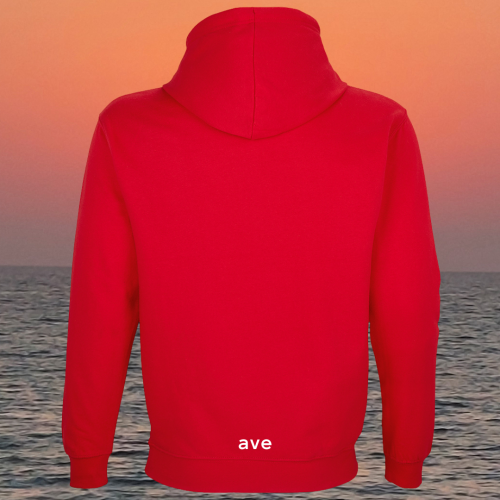 bluza - Angel - unisex - bawełna - organiczna - poliester - z - recyklingu - premium - z - kapturem - czerwona - bright - red - XXS - 3XL - logo