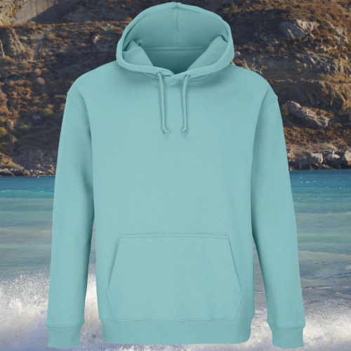 bluza - Angel - unisex - bawełna - organiczna - poliester - z - recyklingu - premium - z - kapturem - niebieska - pool - blue - XXS - 3XL