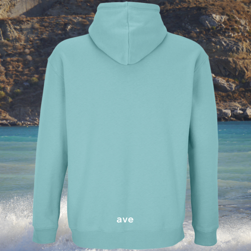 bluza - Angel - unisex - bawełna - organiczna - poliester - z - recyklingu - premium - z - kapturem - niebieska - pool - blue - XXS - 3XL - logo