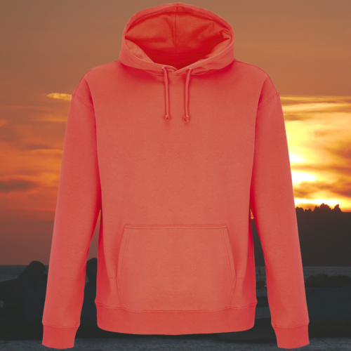 bluza - Angel - unisex - bawełna - organiczna - poliester - z - recyklingu - premium - z - kapturem - pomarańczowa - pop - orange - XXS - 3XL
