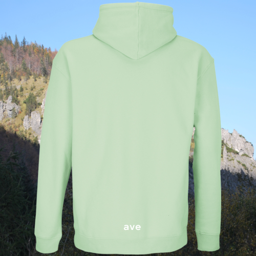 bluza - Angel - unisex - bawełna - organiczna - poliester - z - recyklingu - premium - z - kapturem - jasnozielona - frozen - green - XXS - 3XL - logo