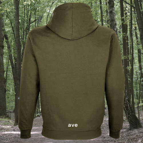 bluza - Angel - unisex - bawełna - organiczna - poliester - z - recyklingu - premium - z - kapturem - zielona - army - XXS - 3XL - logo
