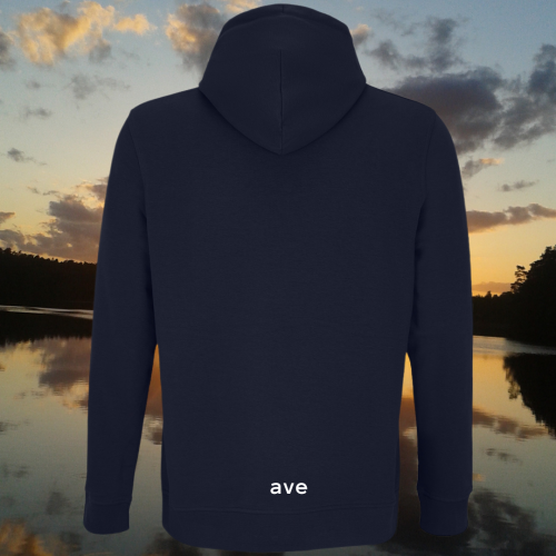 bluza – Noa – unisex – bawełna – organiczna – poliester – z – recyklingu – premium – z – kapturem – granatowa - french - navy - XS - 3XL - logo