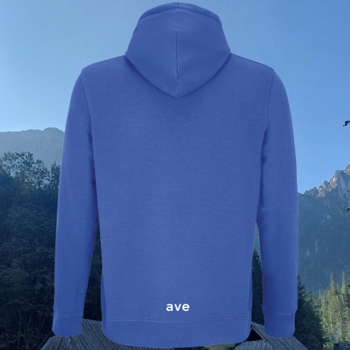 bluza – Noa – unisex – bawełna – organiczna – poliester – z – recyklingu – premium – z – kapturem – niebieska - royal - blue - XS - 3XL - logo