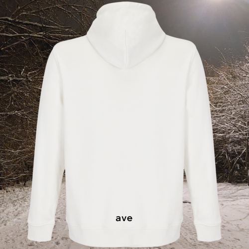 bluza – Noa – unisex – bawełna – organiczna – poliester – z – recyklingu – premium – z – kapturem – biała - złamana - biel - off - white - XS - 3XL - logo