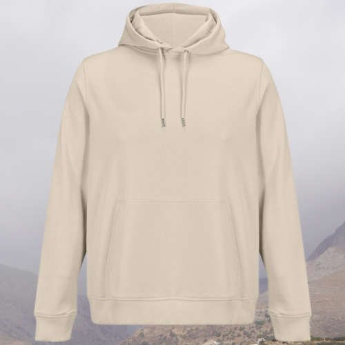 bluza – Noa – unisex – bawełna – organiczna – poliester – z – recyklingu – premium – z – kapturem – beżowa - beige - XS - 3XL - przód
