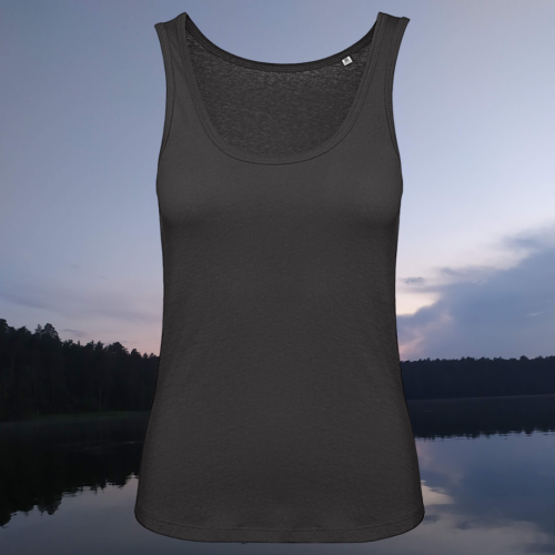 tank – top – damski - Lena – bawełna – organiczna – premium – czarny - black – XS – XXL – koszulka - na – ramiączka