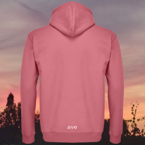 bluza - Angel - unisex - bawełna - organiczna - poliester - z - recyklingu - premium - z - kapturem - różowa - pink - XXS - 3XL - logo