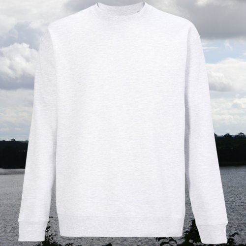 bluza - Sol - unisex - bawełna - organiczna - poliester - z - recyklingu - premium - XS - 3XL - bez - kaptura - jasnoszara - ash
