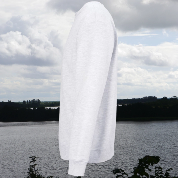 bluza - Sol - unisex - bawełna - organiczna - poliester - z - recyklingu - premium - XS - 3XL - bez - kaptura - jasnoszara - ash