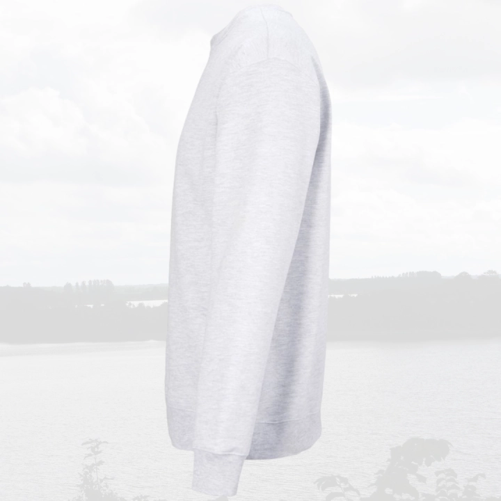 bluza - Sol - unisex - bawełna - organiczna - poliester - z - recyklingu - premium - XS - 3XL - bez - kaptura - jasnoszara - ash