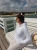 bluza – Ave – unisex – bawełna – organiczna – poliester – z – recyklingu – premium – z – kapturem – biała - white - XS - 3XL