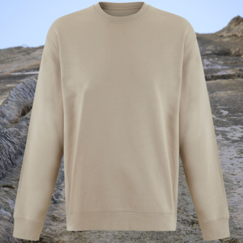 bluza - Sol - unisex - bawełna - organiczna - poliester - z - recyklingu - premium - XS - 3XL - bez - kaptura - jasnobrązowa - rope