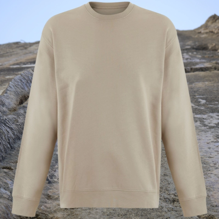 bluza - Sol - unisex - bawełna - organiczna - poliester - z - recyklingu - premium - XS - 3XL - bez - kaptura - jasnobrązowa - rope
